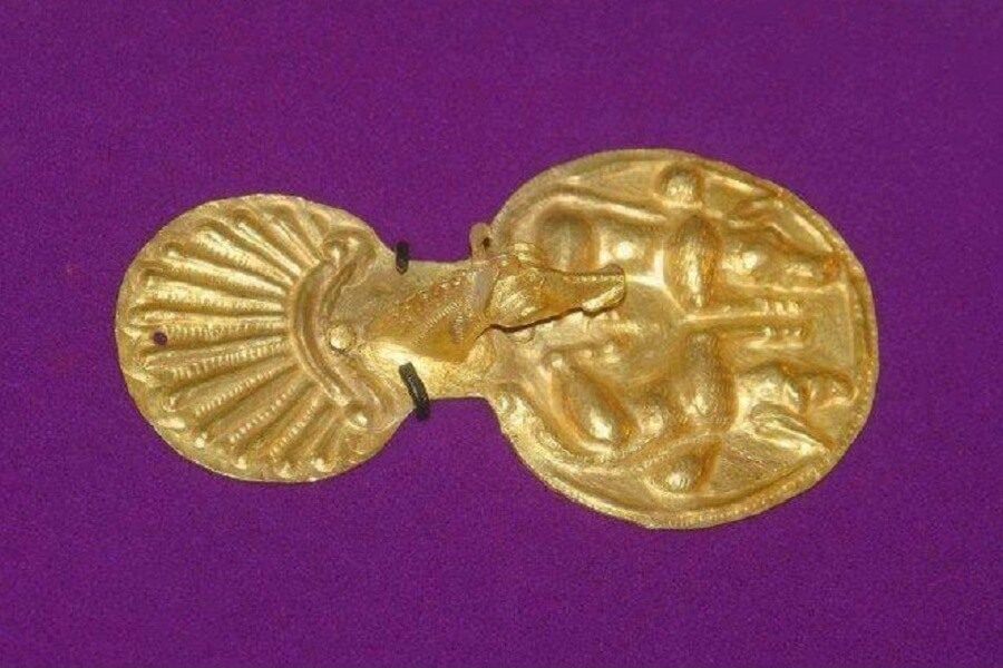 Accesoriu de aur getic (harnaşament) – sec. V-IV î.Hr. (Băiceni-Cucuteni)